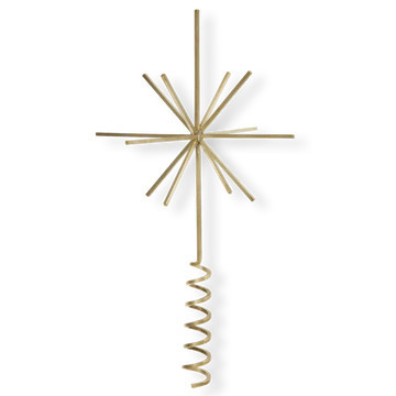 Brass Christmas Tree Top Star | Burke Decor