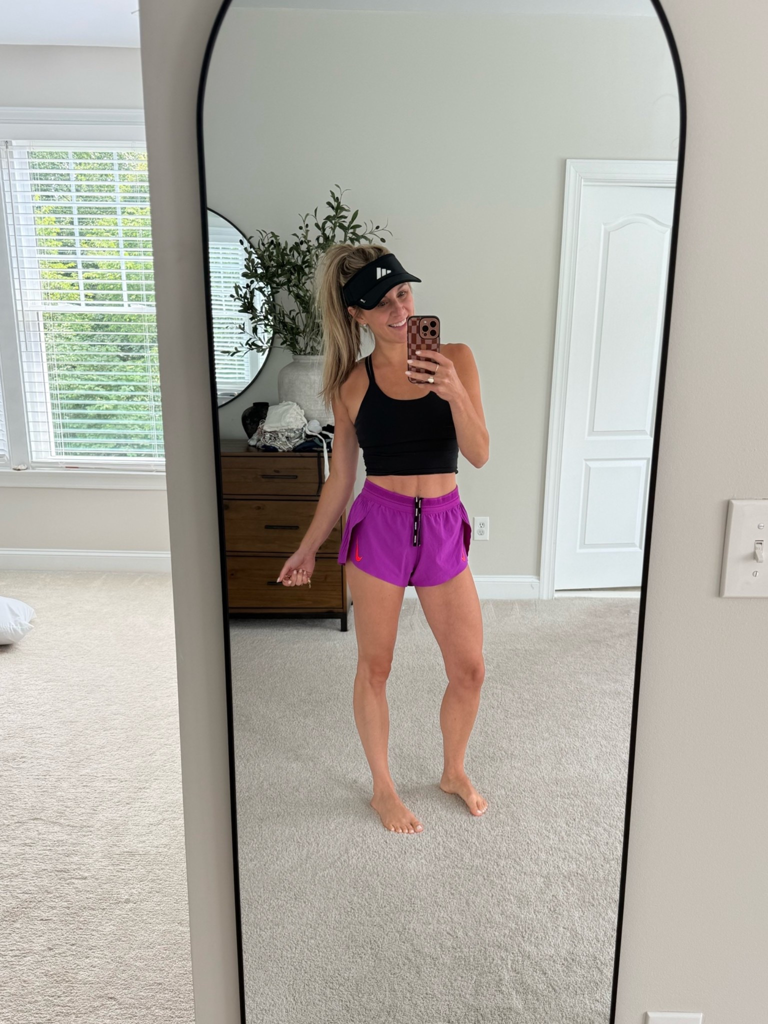 I'm a visor girl 💁🏼‍♀️ I love these workout crops with the built in bra.

#LTKmomlife #LTKgrwm #LTKActive