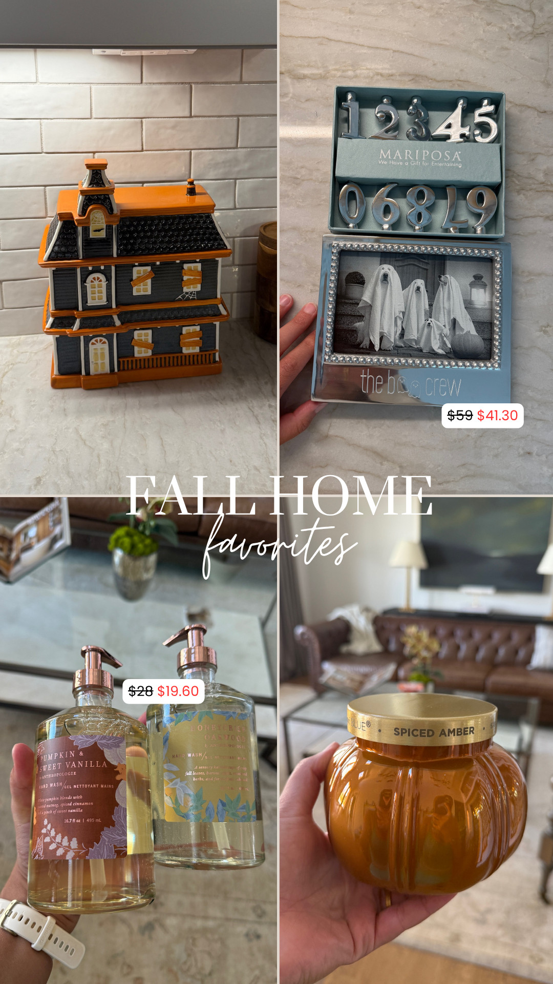 Fall home favs!

fall home, anthro, anthropologie, mariposa, halloween decor, halloween candles, halloween soaps, halloween sale, home decor, fall home, grace white 

 #LTKmomlife #LTKSeasonal #LTKSaleAlert