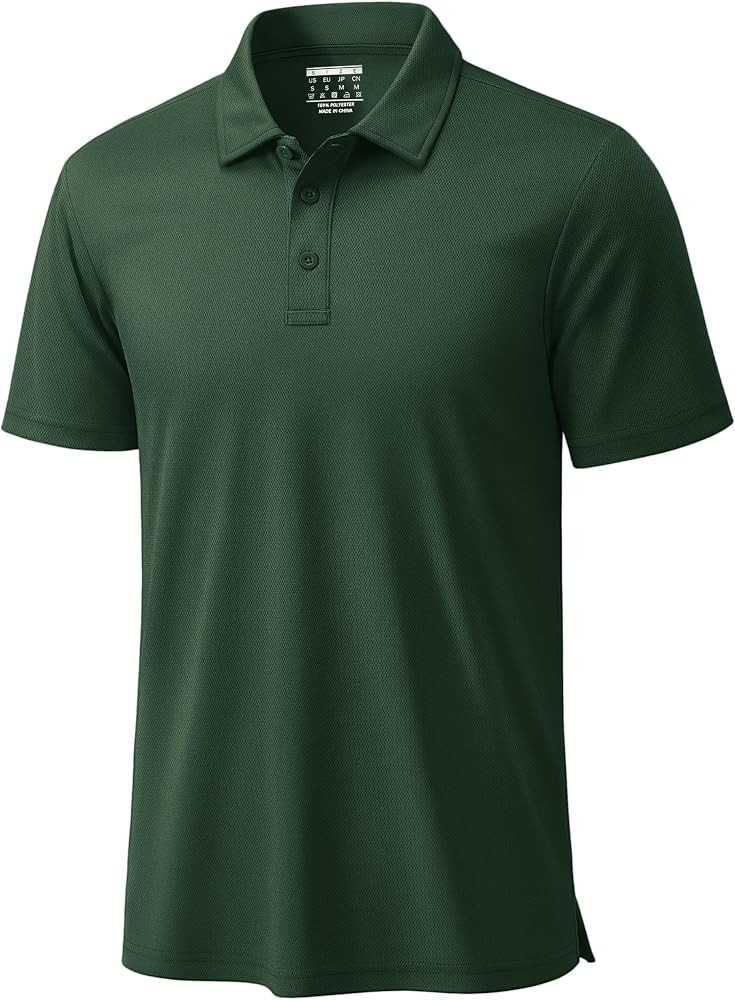 TACVASEN Mens Polo Shirts Short Sleeve Dry Fit Performance Breathable Golf Shirt with Collar Tenn... | Amazon (US)