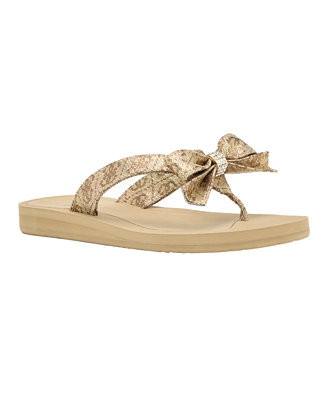 Tutu Eva Fashion Bow Detail Rhinestones Flip Flops | Macy's