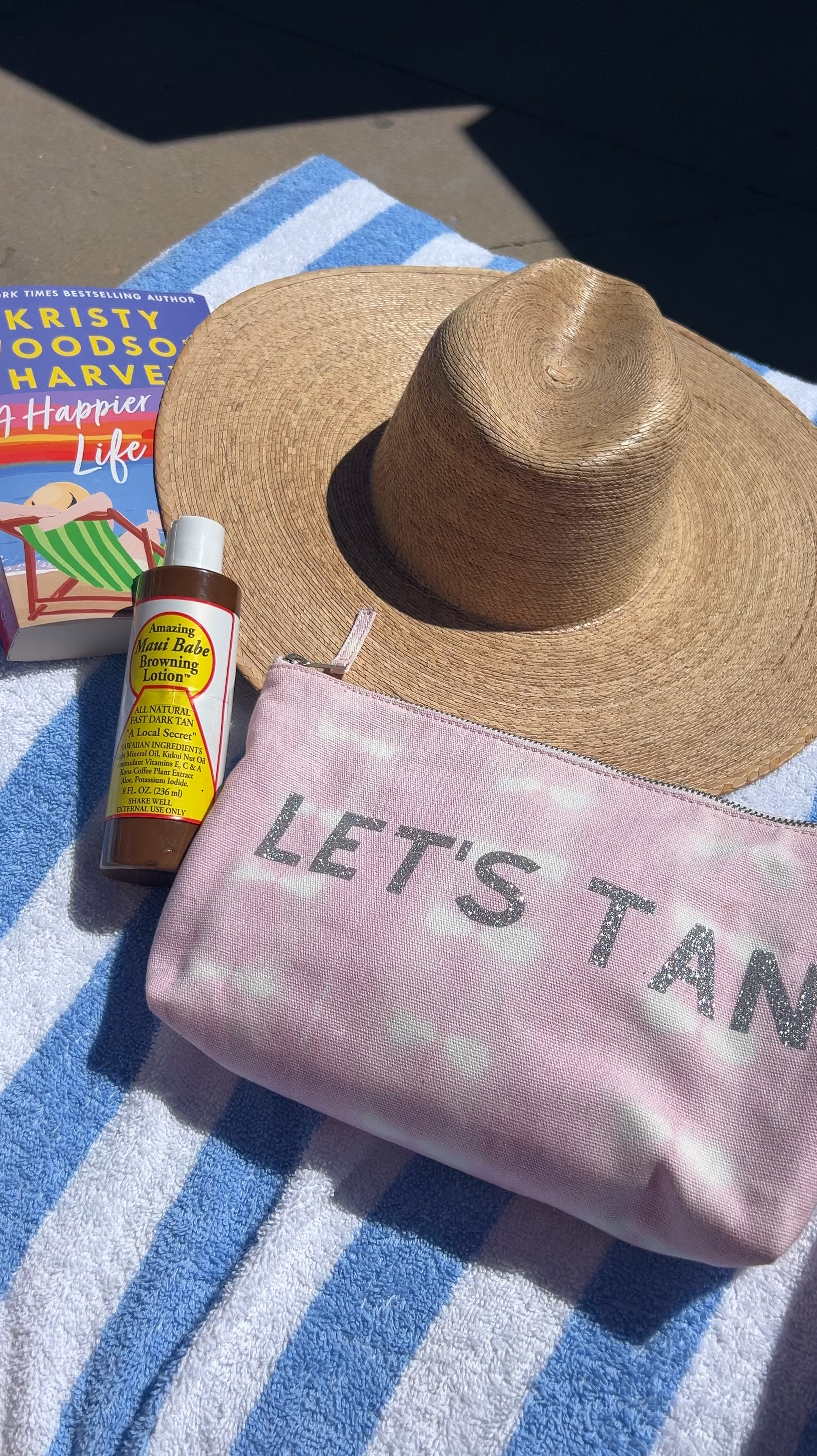 Poolside summer needs

My must haves
Lack of color hat 

Custom printed Tanning bag by quilted koala 
Save 30% with code DARCY20
*  comes in other colors

A good summer book.. 
this one is a Kristy have Woodson 
Available June 26th
I love all of her books

Browning lotion moisturizing and helps achieve a beautiful brown tan.. no spf in this 


#LTKFindsUnder50 #LTKSwim #LTKTravel