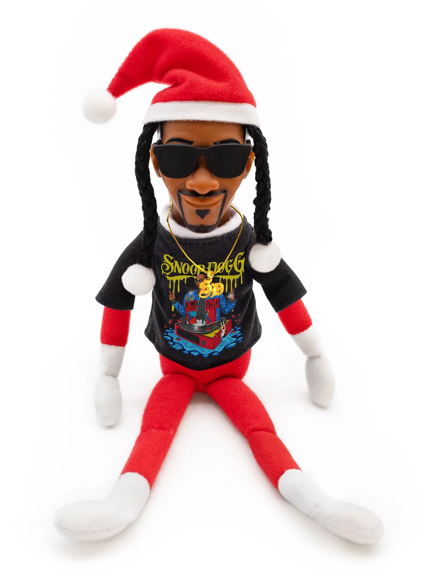 Snoop on the Stoop 12” Snoop Dogg Christmas Red Plush Figurine | Walmart (US)