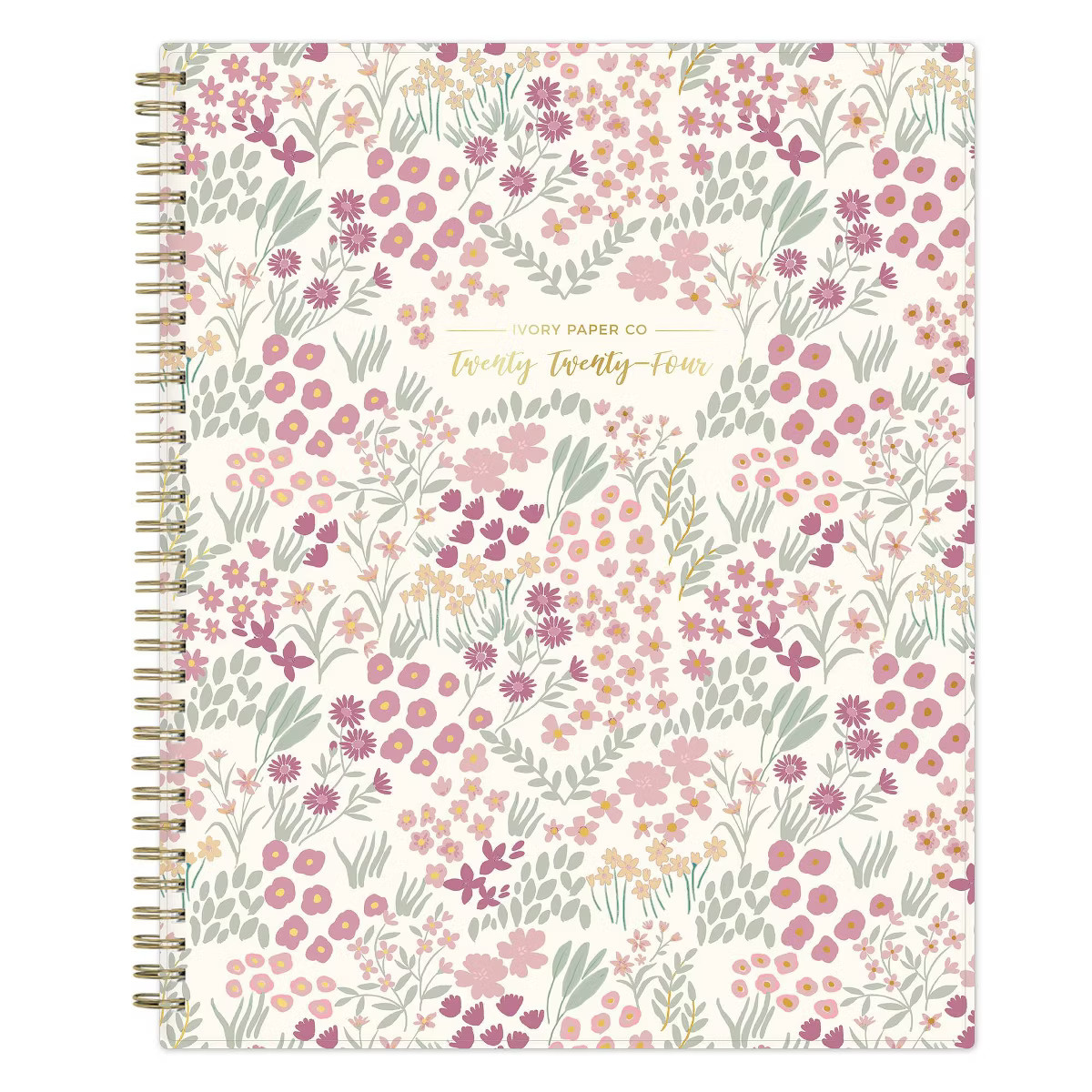 Ivory Paper Co 2024 Planner 11"x8.5" Weekly/Monthly Wirebound Tillie Pink | Target