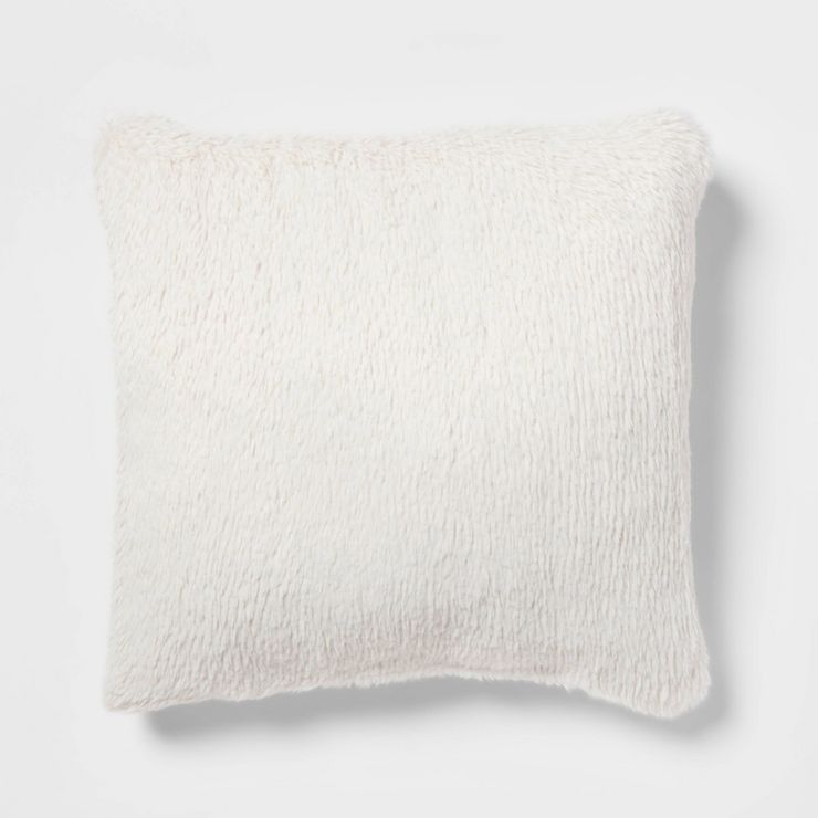 Euro Luxe Faux Fur Decorative Throw Pillow - Threshold™ | Target