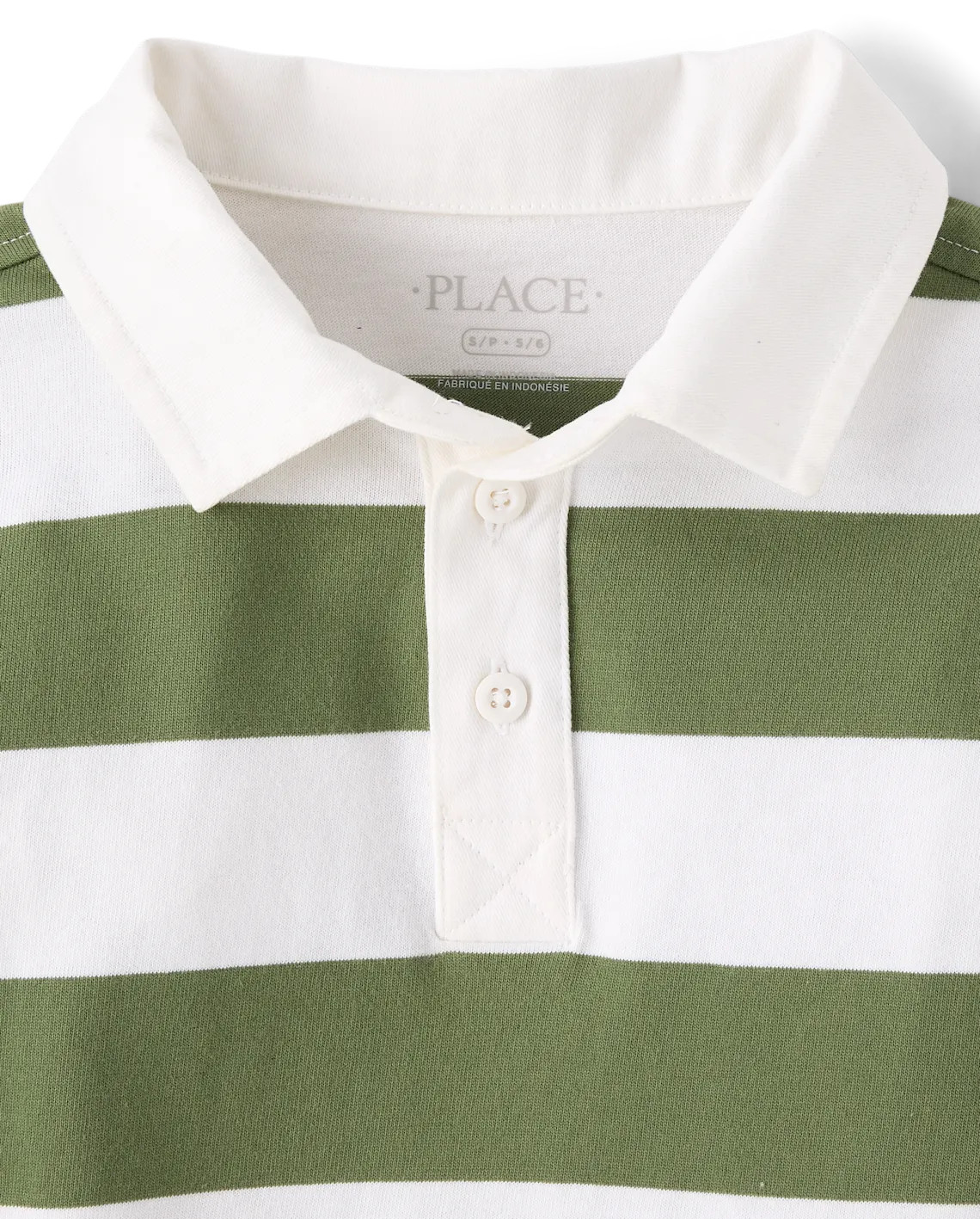 Kids Striped Rugby Polo - green | The Children's Place