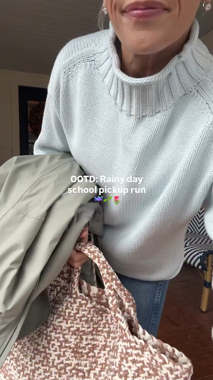 Found my Varley rain jacket 20% off at the ShopBop sale, code SPRING20 ~ otherwise code HELLOVARELY on everything at Varley, I'm wearing an xs and am 5'3" ~ sized half down in the Adidas Japan sneakers ~ I sized up one (but could have gone 2!) in the AMO jeans ~ love love looooove this Naghedi tote bag (just wipe clean! in medium) ~ J.Crew classic rollneck sweater wearing an xs ~ electric picks everyday earrings ~ merit flush balm on lips & cheeks in color LeBonBon ~ xo, Claire

#LTKSaleAlert #LTKootd #LTKmomlife