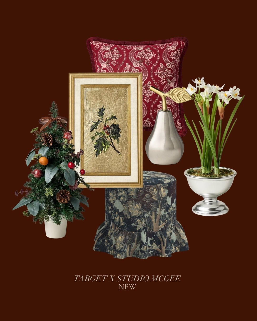 Studio McGee, Christmas, decorations, cozy home, throw pillow, target