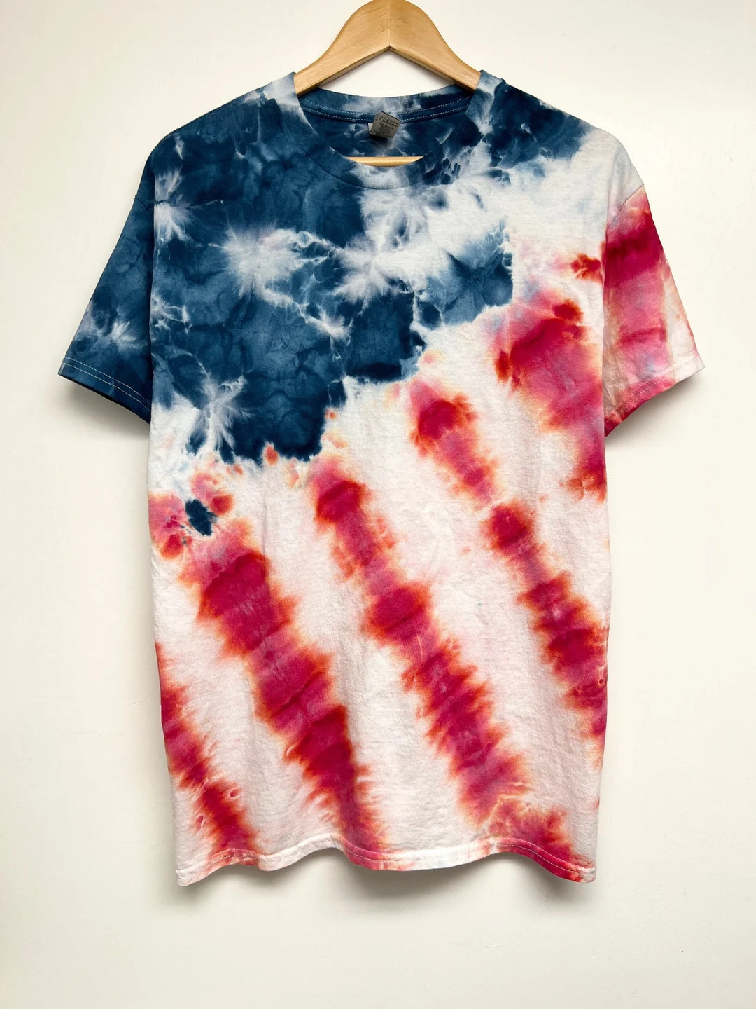 Hand-dyed 4th of July USA Flag Tie-dye T-shirt Adults and - Etsy | Etsy (US)