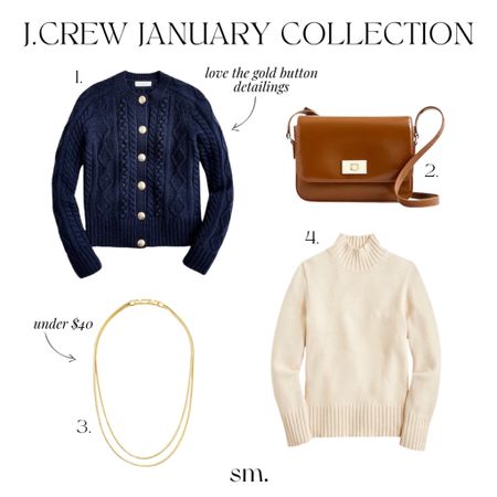 J.Crew January Collection

[cotton turtleneck sweater, Italian leather bag, brown crossbody bag, black teddy sherpa lady jacket, cable-knit cardigan sweater, gold layered chain necklace] 

#LTKstyletip #LTKitbag #LTKSeasonal