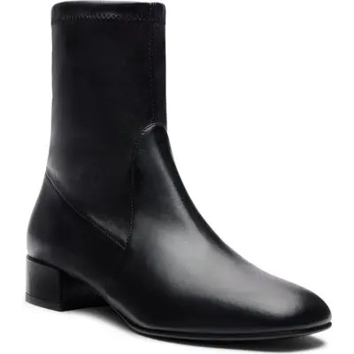 Stuart Weitzman Bacari Leather Bootie in Weatheredtaupe at Nordstrom, Size 7.5 | Nordstrom