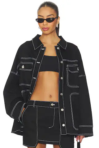 BY.DYLN Cooper Jacket in Black. - size M | Revolve Clothing (Global)