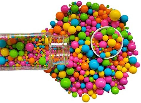 Edible Rainbow Sugar Pearls Candy Sprinkles 120G/ 4.23Ounce Baking Cake Sprinkles Cupcake and Cak... | Amazon (US)
