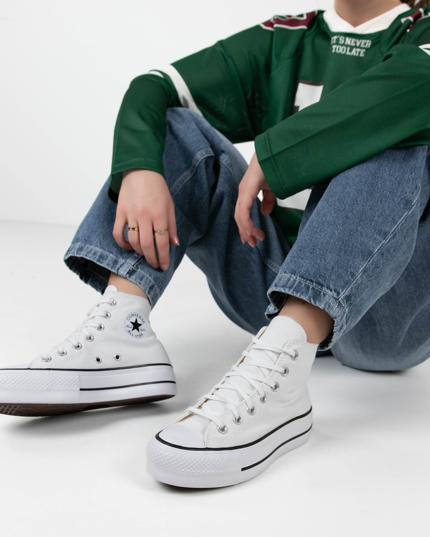 Converse Chuck Taylor All Star Lift Platform - Hoge sneakers voor dames - Wit | Nelson Schoenen NL