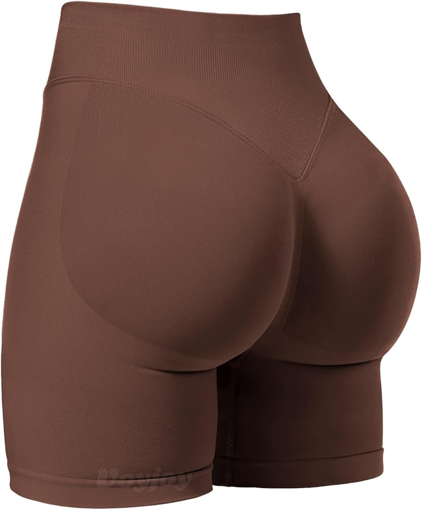 VOYJOY Women Workout Impact Shorts 3.6"/ 4.5"/ 6" Scrunch Butt Lifting Gym Seamless Booty Biker S... | Amazon (US)