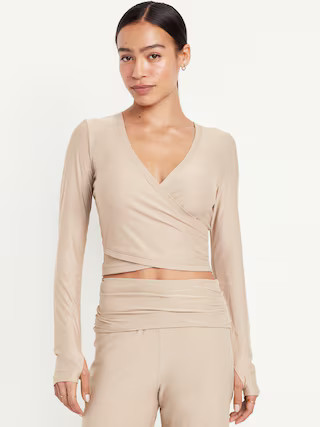 CloudMotion Wrap-Front Top | Old Navy (US)