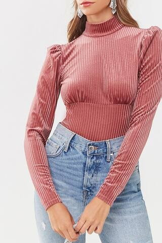 Ribbed Velvet Top | Forever 21 (US)