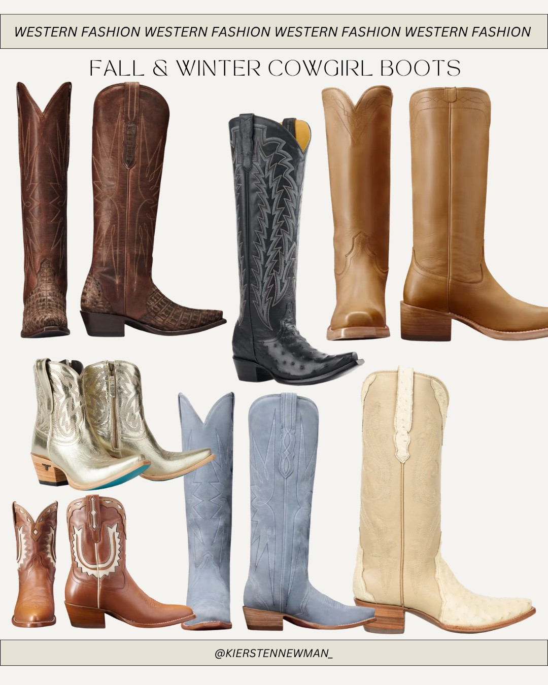 Fall and winter cowgirl boots - cowboy boots - rodeo - NFR - gift guide - gift ideas for her

#LTKgrwm #LTKootd #LTKWorkwear