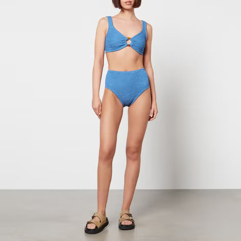 Hunza G Exclusive Nadine Seersucker Bikini | Coggles | Coggles (Global)