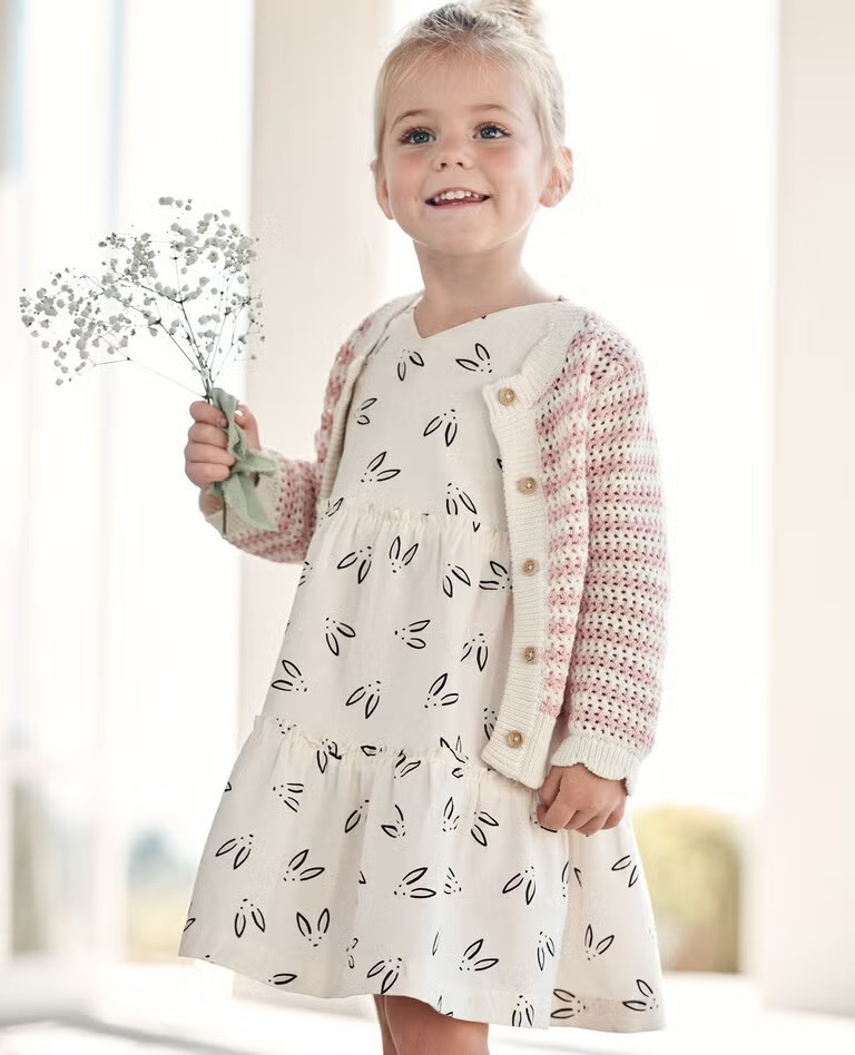 Easter Sleeveless Linen Tiered Dress | Hanna Andersson