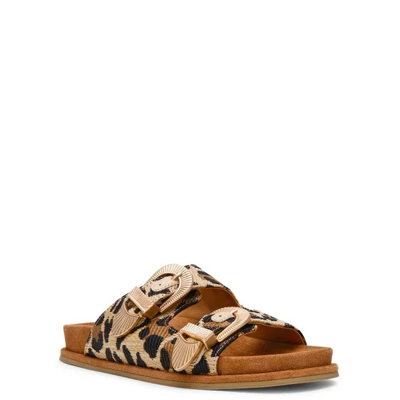 DV Dolce Vita Women's Percy Buckle Footbed Sandal | Walmart (US)