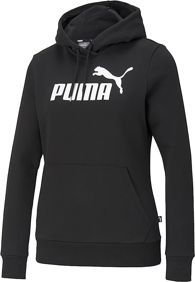 PUMA Women's Essentials Fleece Logo Hoodie | Amazon (US)