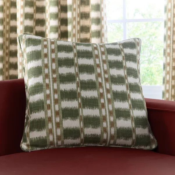 Avis Stripe Square Cushion | Dunelm