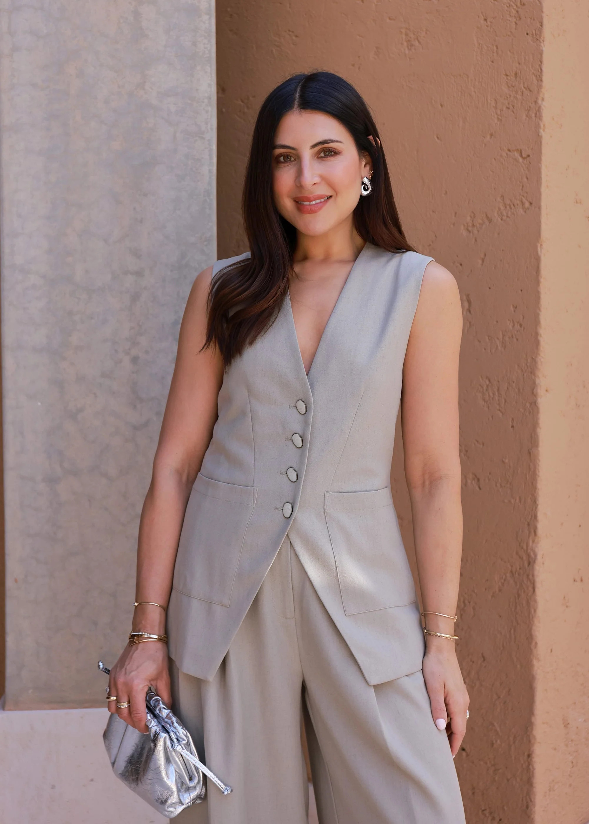 TAILORED WAISTCOAT - BEIGE | WAT The Brand