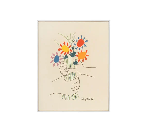 1958 Pablo Picasso bouquet of Peace Lithograph on - Etsy | Etsy (US)