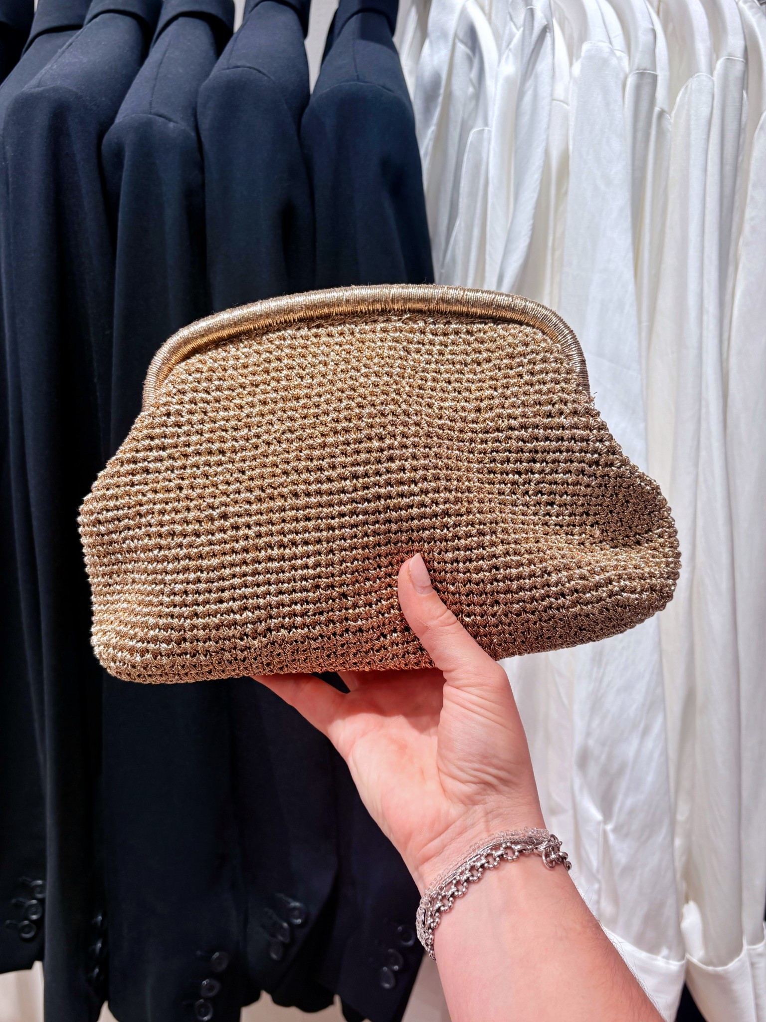 Love this gold lurex clutch bag from the high street ✨

#LTKuk #LTKbag #LTKspring