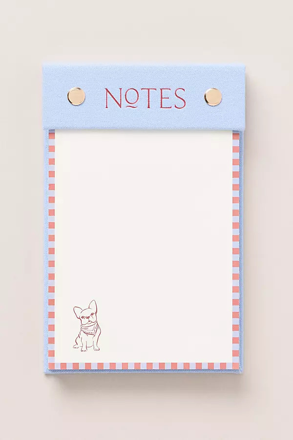 Dog Icon Fabric Bound Notepad | Anthropologie (US)
