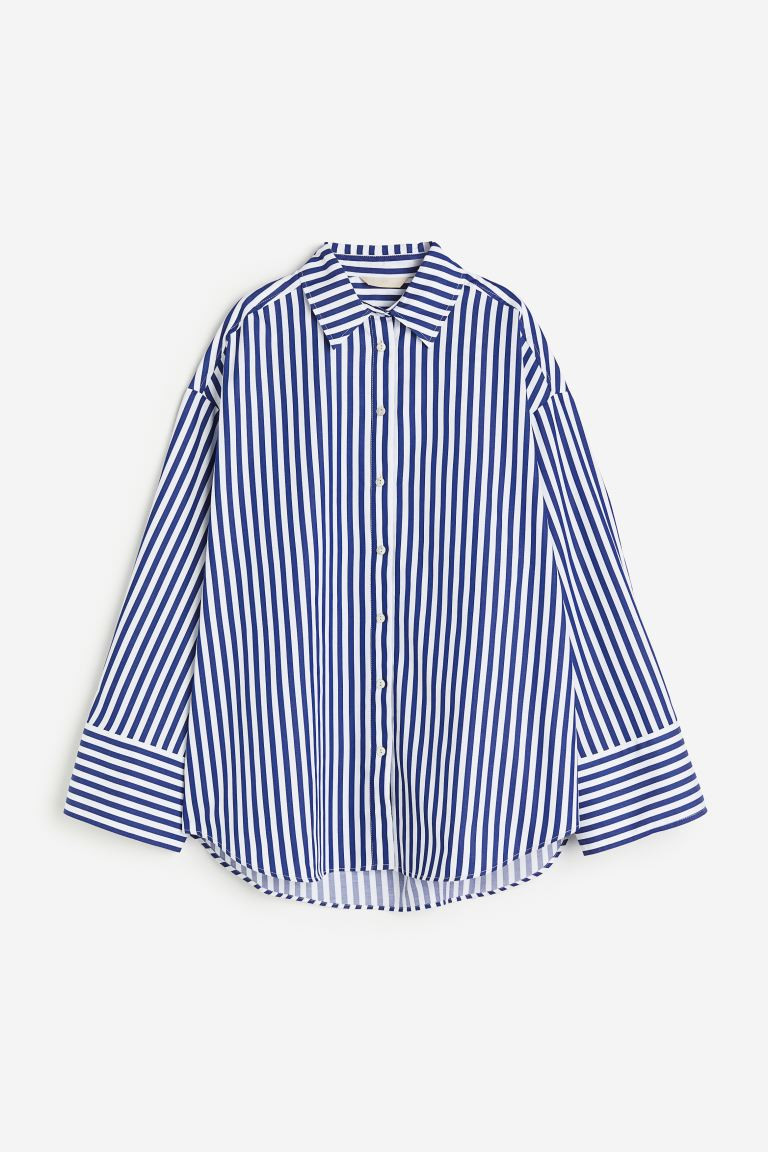 Oversized cotton shirt | H&M (UK, MY, IN, SG, PH, TW, HK)