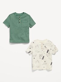 Short-Sleeve Pocket Henley T-Shirt 2-Pack for Toddler Boys | Old Navy (US)
