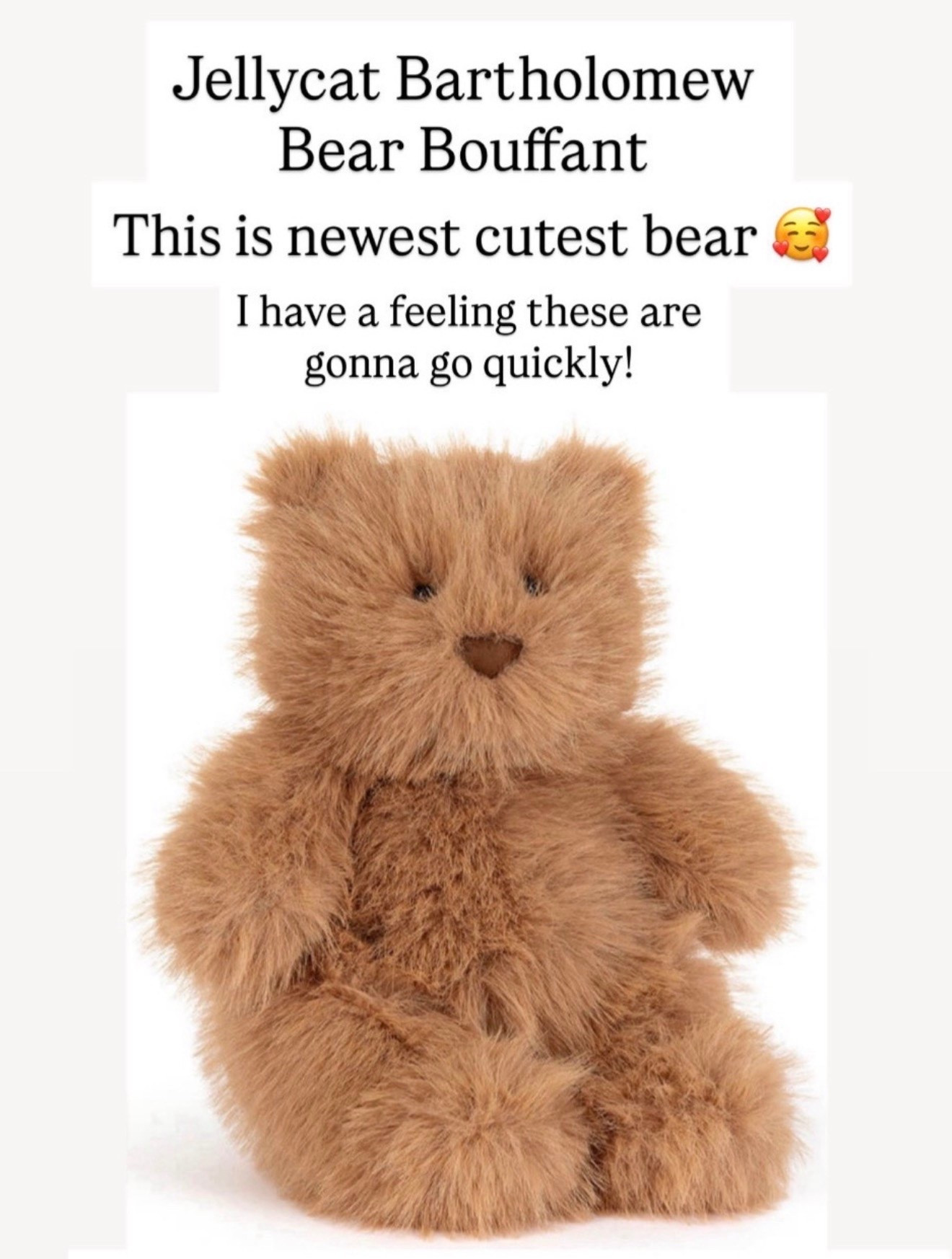 Cutest Bartholomew bear from jellycat

#LTKKids