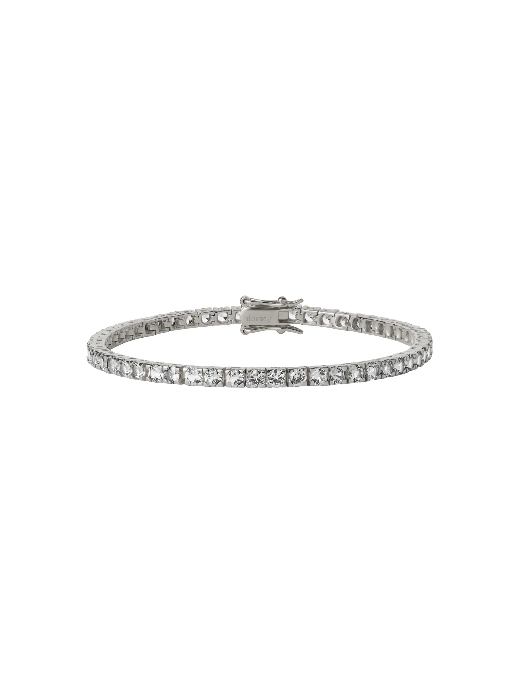 KATE RIVIÈRE BRACELET IN 3MM LAB WHITE SAPPHIRE | Dorsey