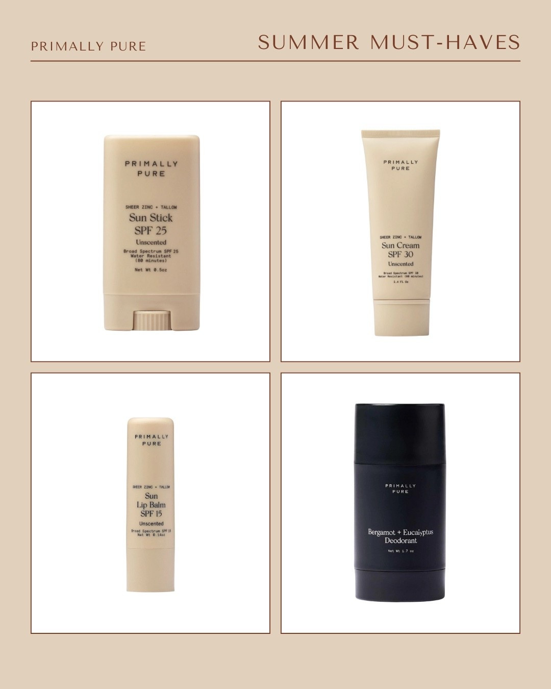 Favorite clean products/spf for summer and being in the sun ☀️ 

Code for Primally Pure is 15Sophie 

#LTKTravel #LTKBeauty #LTKSeasonal