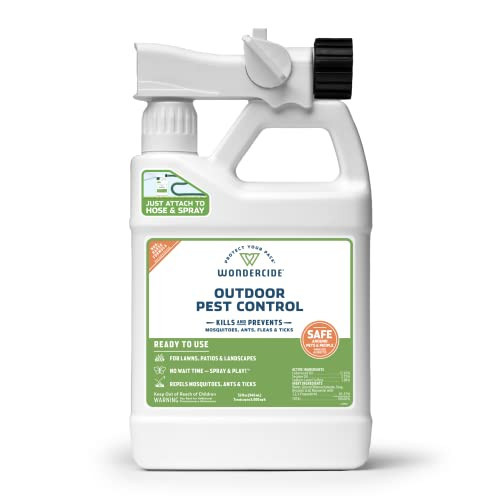 Wondercide - Outdoor Pest Control Spray with Natural Essential Oils - Mosquito, Ant, Insect Repellent, Treatment, Killer - Safe Around Pets Kids 32 oz | Amazon (US)