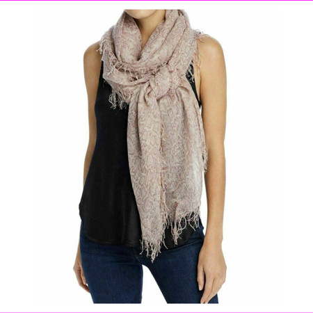 Chan Luu Metallic Snake Print Scarf Brown | Walmart (US)