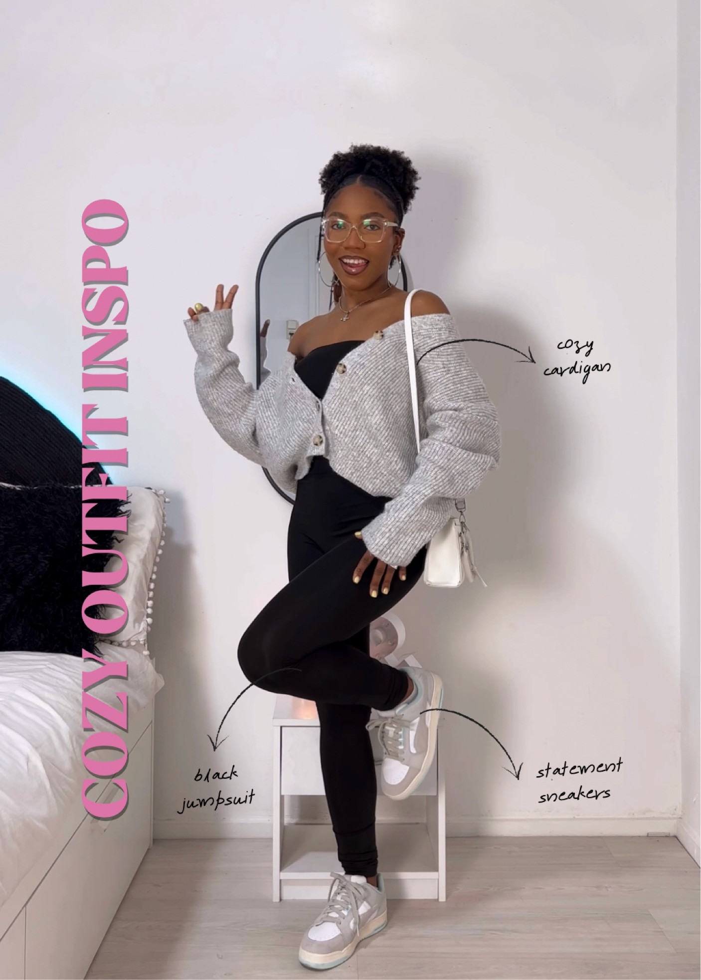 cozy outfit inspiration. cozy fashion. black  jumpsuit. shein jumpsuit. affordable jumpsuit. fall outfit. jumpsuit. fall fashion. comfortable outfit. airport outfit. black outfit. casual summer outfit. petite fashion. petite girl. cozy wardrobe. cozy cardigan. grey cardigan. fall cardigan.

#LTKSeasonal #LTKFind #LTKstyletip