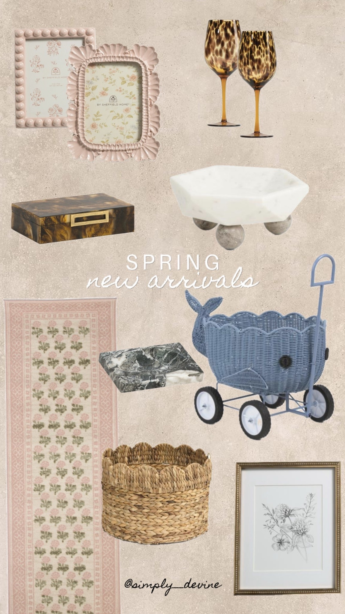 Spring home decor. Beach must have. Runner rug. Floral rug. Marble home decor. Basket. Wall decor. 

#LTKHome