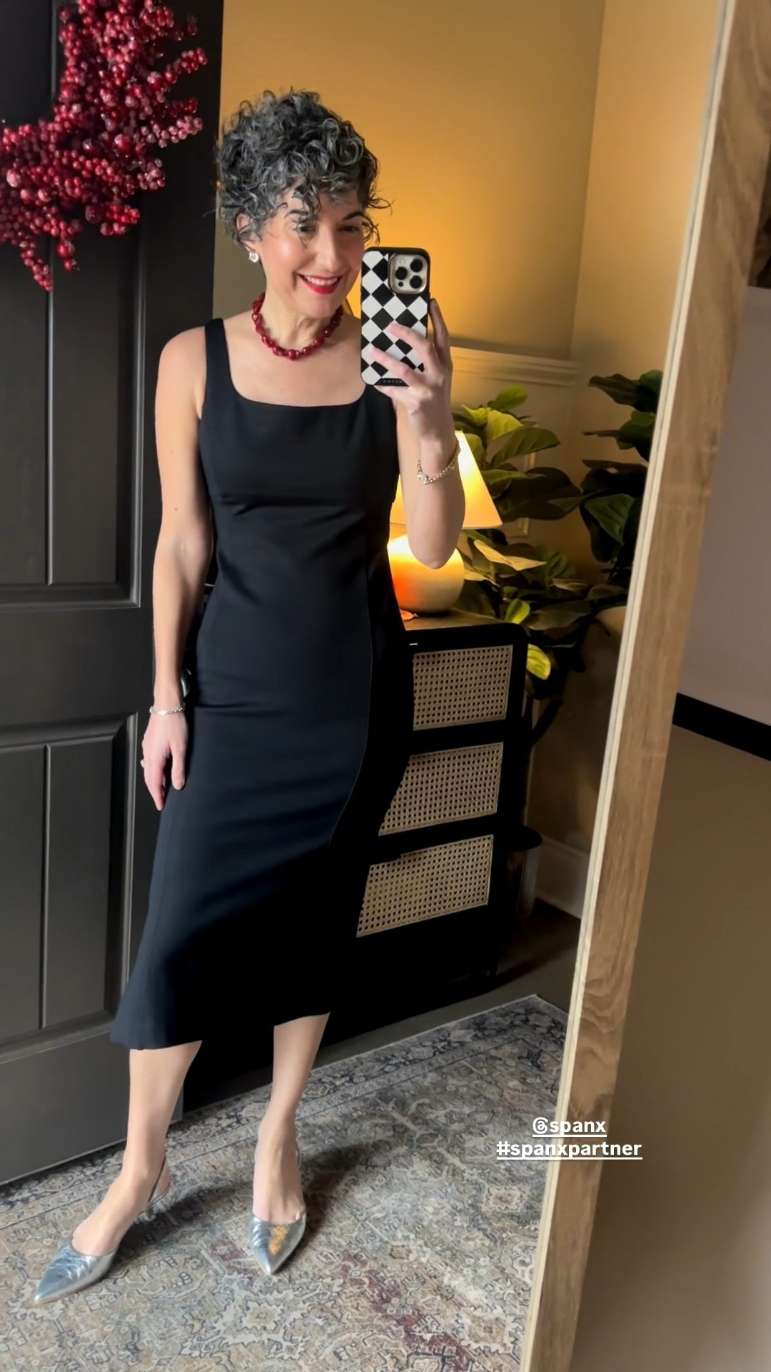 @spanx Midi Tank Dress in my normal size small! The perfect LBD for any occasion. 
.
#spanxpartner #liketkit @shop.ltk