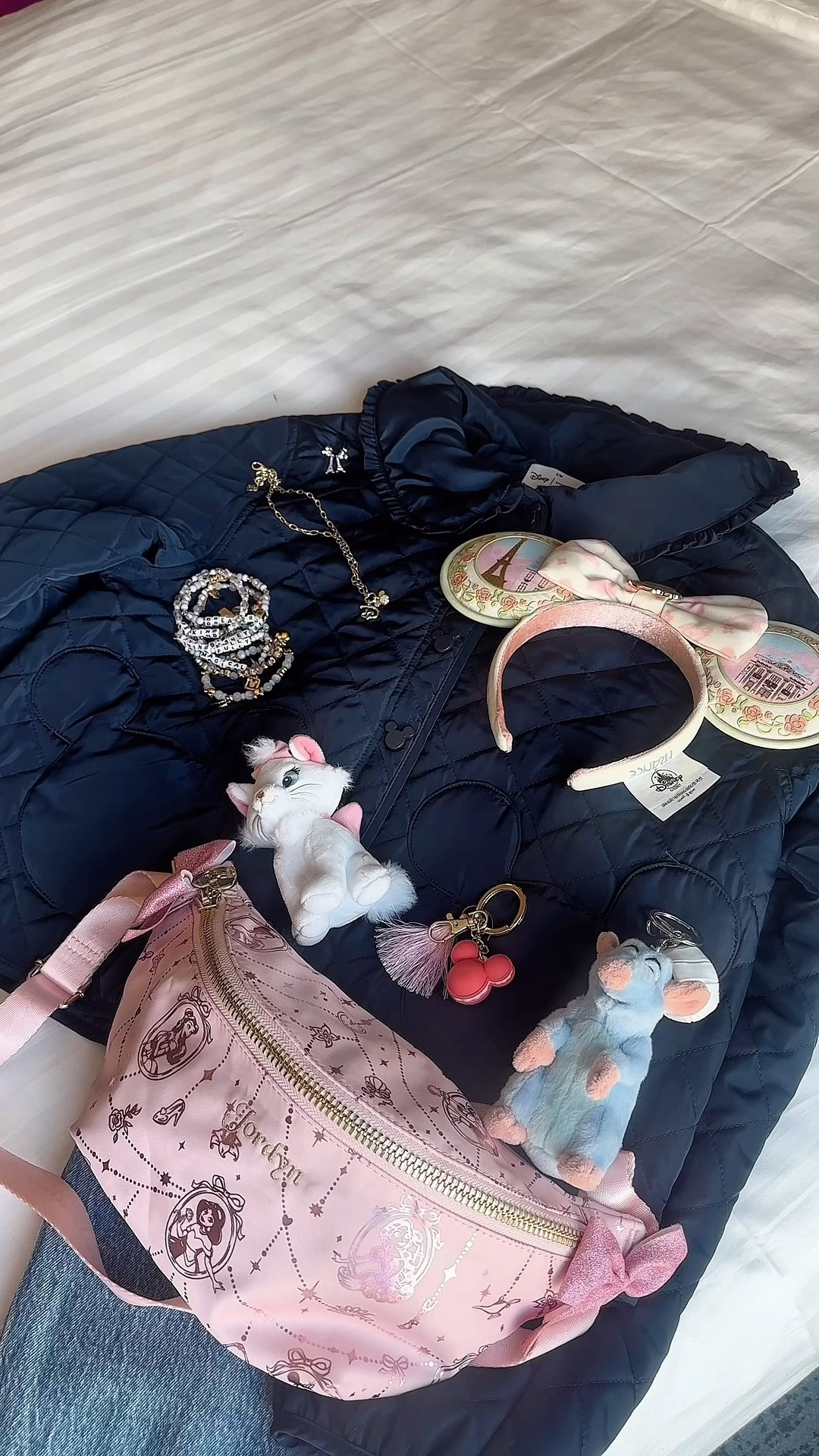 Disneyland Paris ootd💖 Disney outfit, Disney outfit inspo, Disney outfit ideas, Stoney clover lane Mickey Mouse quilted jacket, Abercrombie denim jeans, Stoney clover Disney Princess Fanny pack, Disney accessories, Minnie ears, Disney jewelry, Disney girl, Disney aesthetic #disney

#LTKdayinmylife #LTKvlog #LTKootd