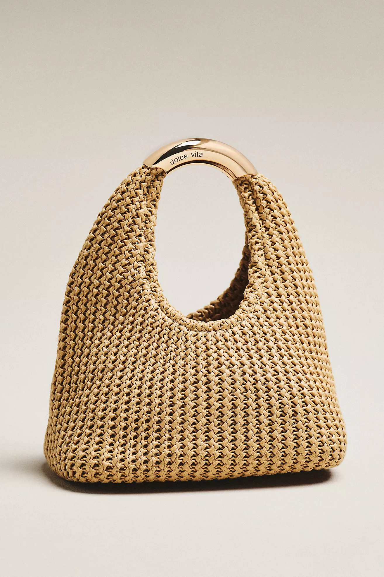 Dolce Vita Eveliser Raffia Mini Slouchy Bag | Anthropologie (US)