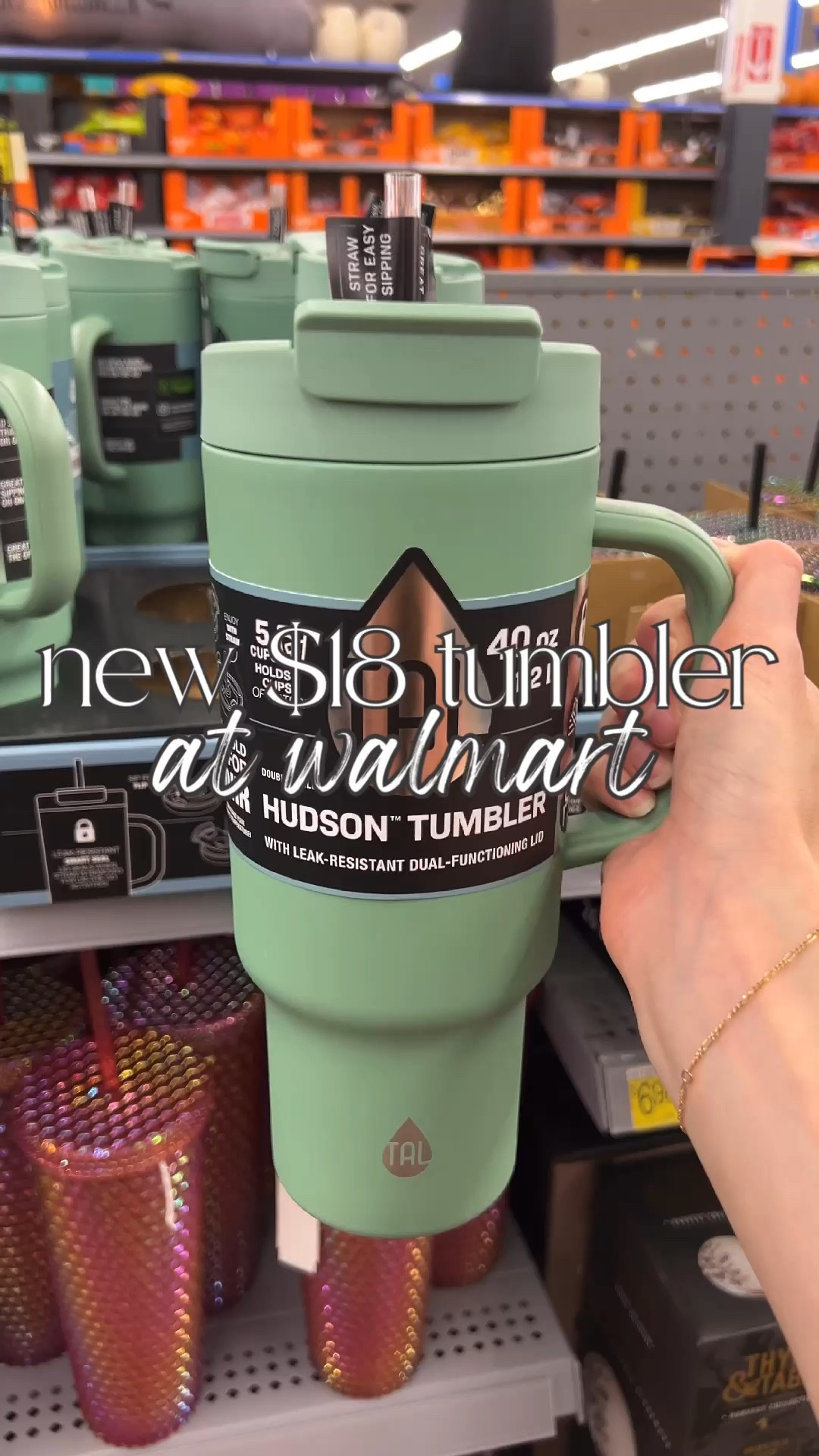 New $18 40 oz tumblers at walmart! It comes in 3 colors!

#walmartfinds #walmart #walmartt

#LTKVideo #LTKfitness #LTKtravel