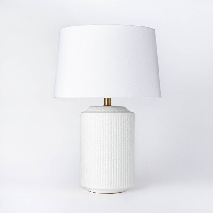 Ceramic Assembled Table Lamp White (Includes LED Light Bulb) - Threshold&#8482; designed with Stu... | Target