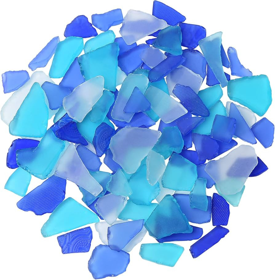 Sea Glass for Crafts Tumbled Decor Bulk Seaglass Pieces Bulk 16OZ for Beach Wedding DIY Crafting ... | Amazon (US)