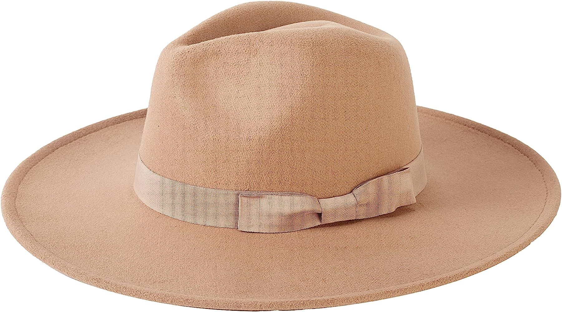 nakiwi Women’s Fedora Hat Summer Wear with Wide Brim and Belt Buckle, Soft Panama Felt Boho Hat... | Amazon (US)
