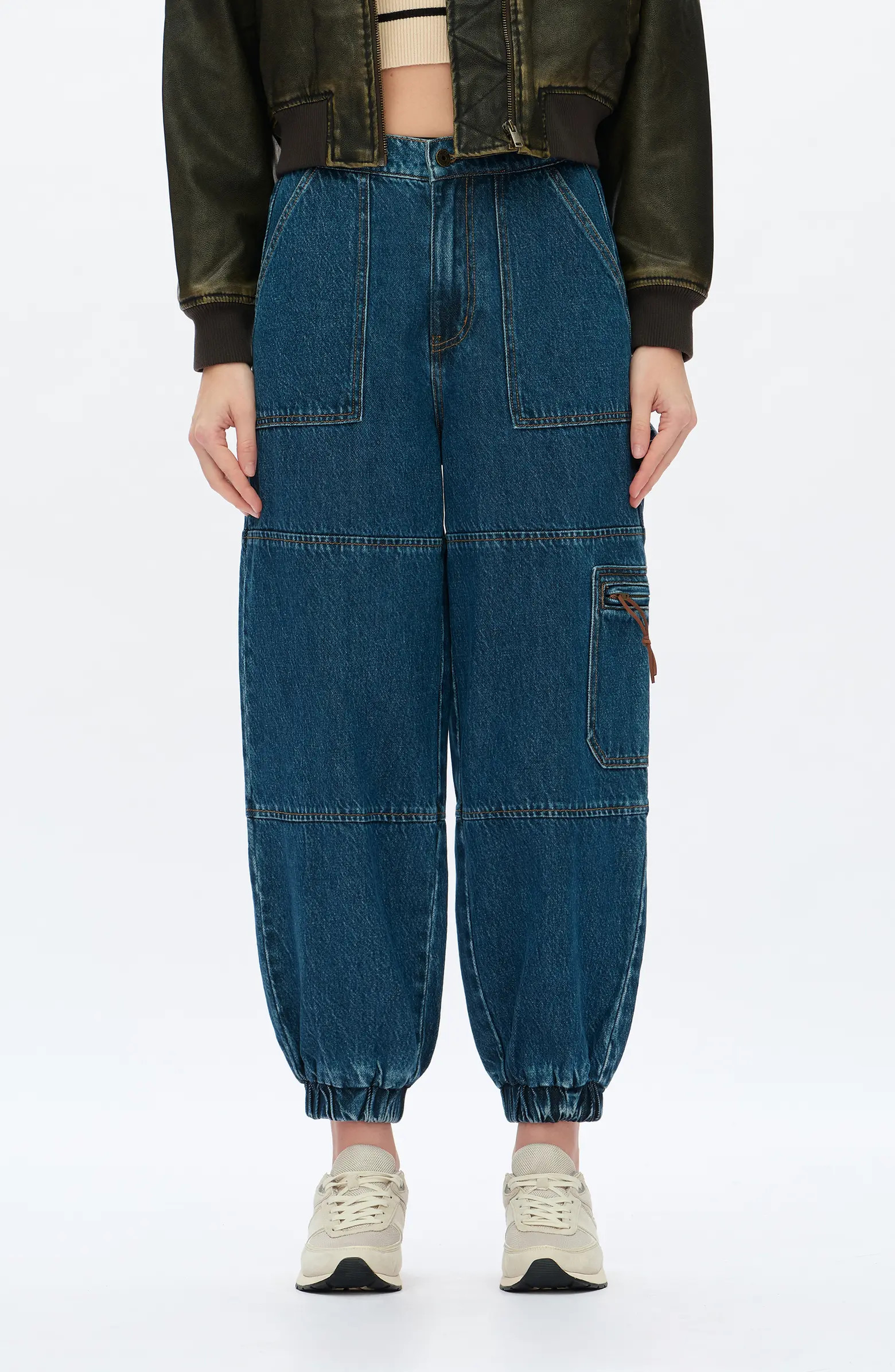 High Waist Denim Joggers | Nordstrom