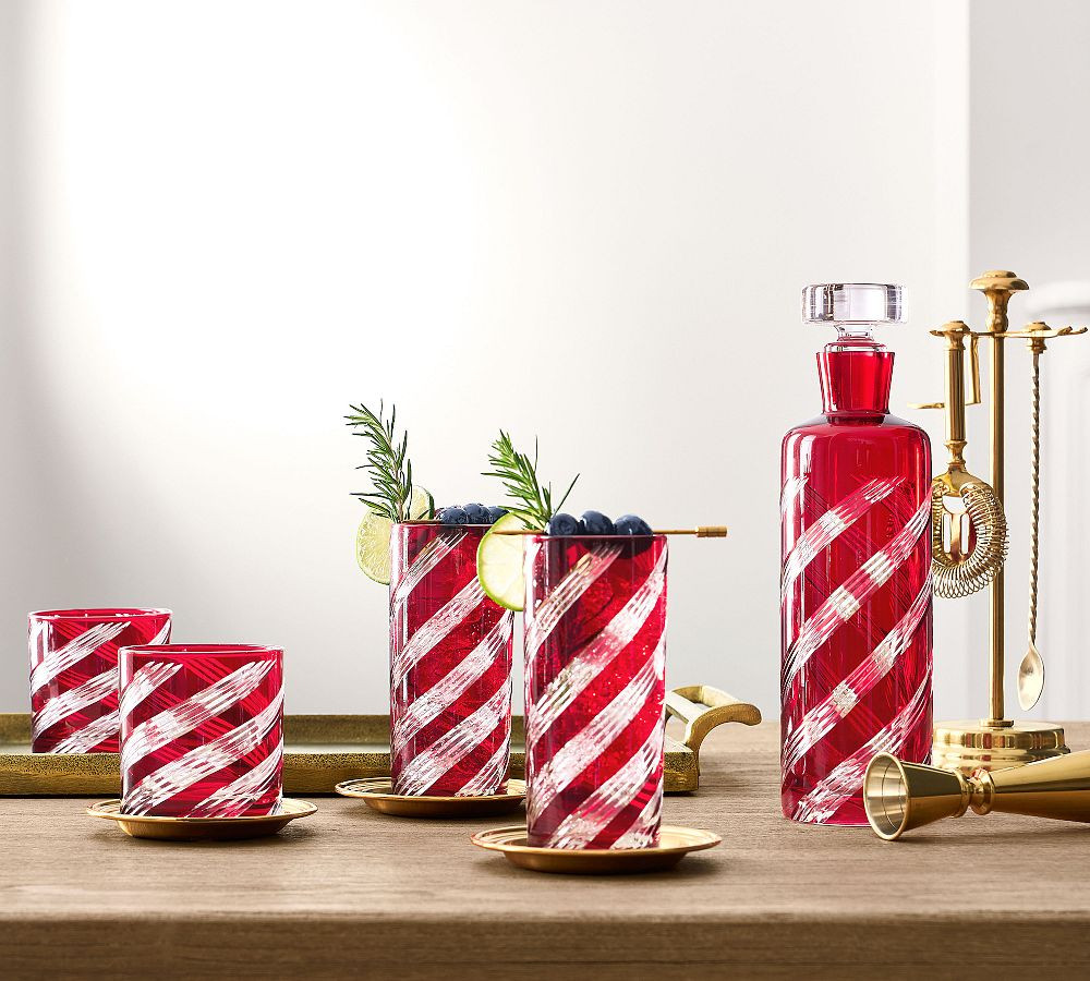 Etched Swirl Cocktail Glasses - Set of 4 | Pottery Barn (US)