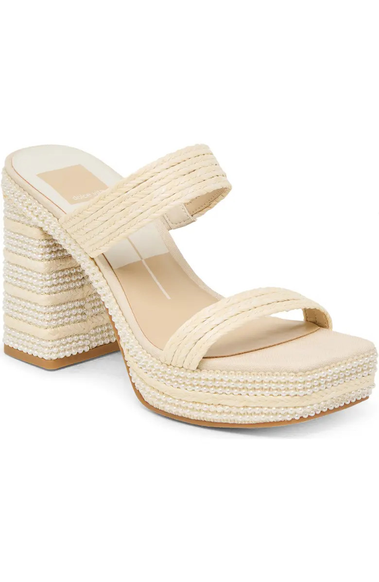 Dolce Vita Alani Faux Pearl Platform Sandal (Women) | Nordstromrack | Nordstrom Rack